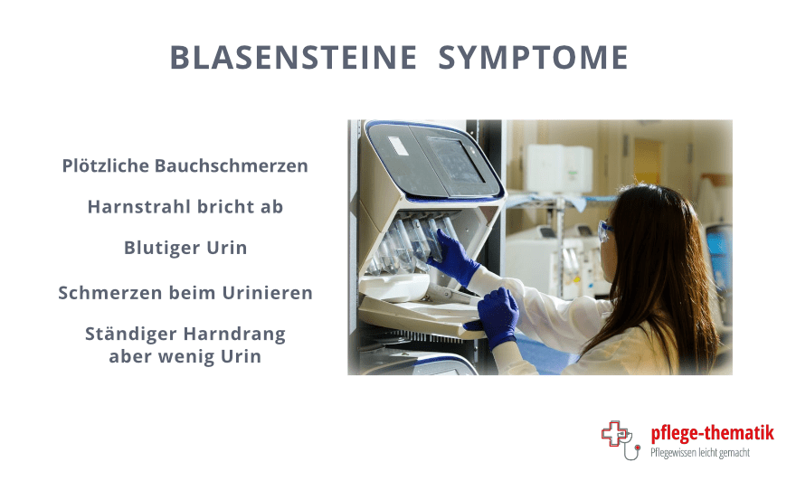 Blasensteine Symptome